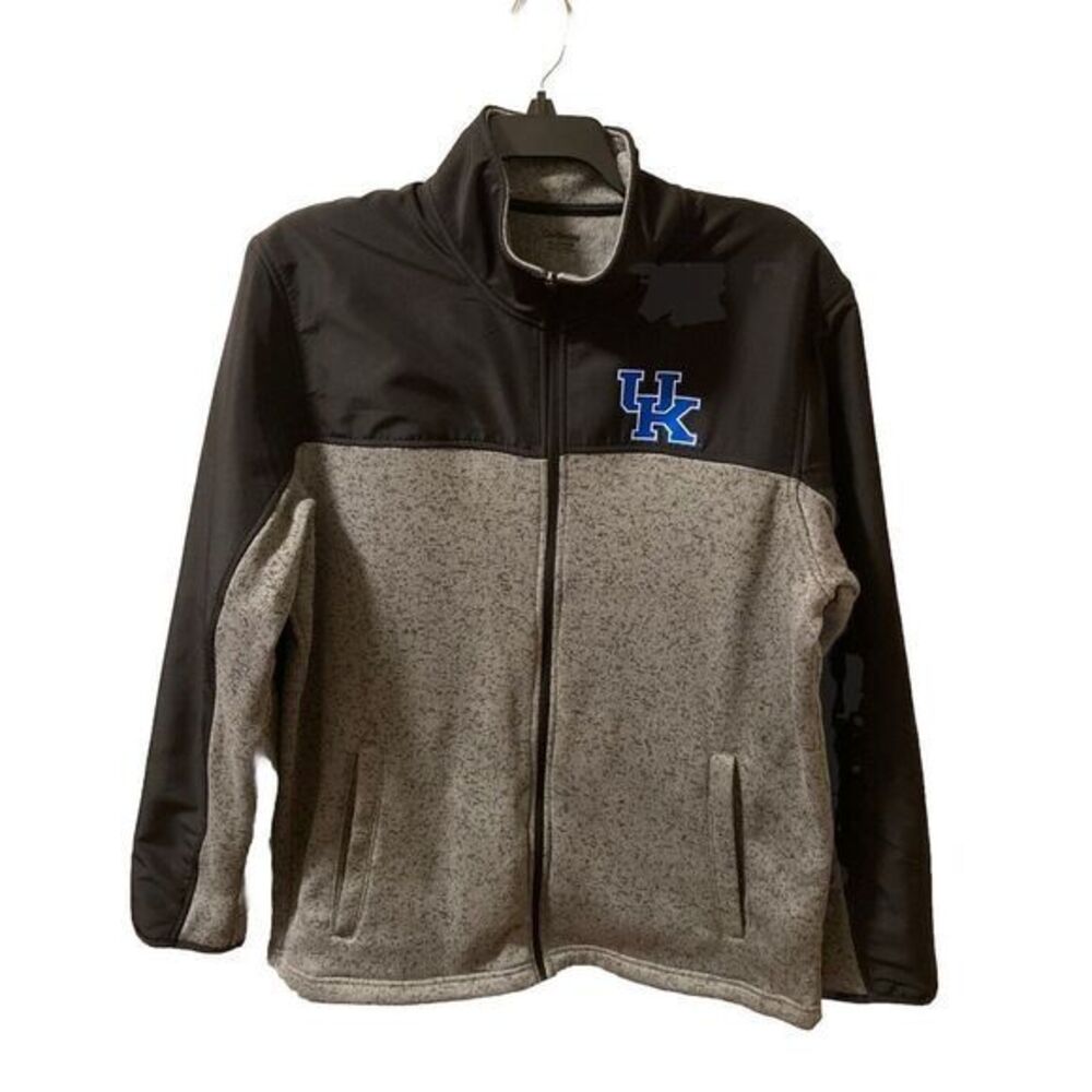 UK Kentucky Wildcats Men's 1/4 Zip Pullover Size XXL 2XL‎ Gray Black BBN